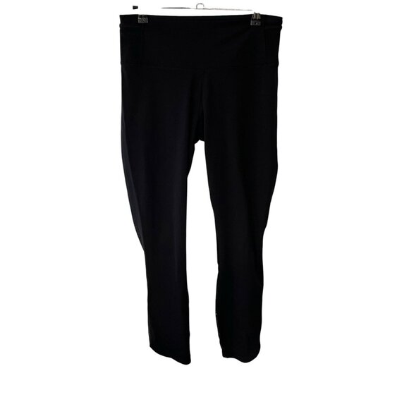 Lululemon Black Mesh Crop Athletic Running Yoga Leggings Women's Size 4-6 - Picture 1 of 10